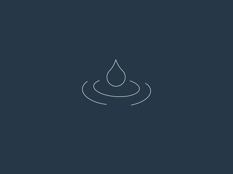 Imagem simplista de uma gota a cair na água a simbolizar a ansiedade generalizada