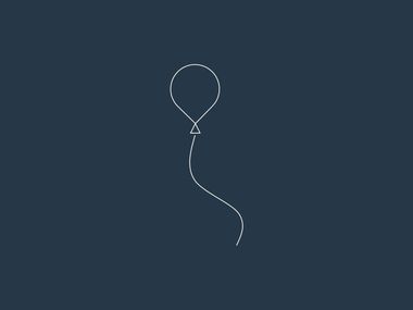 Imagem simplista de um balão a simbolizar a libertação de comunicar abertamente com o psicólogo