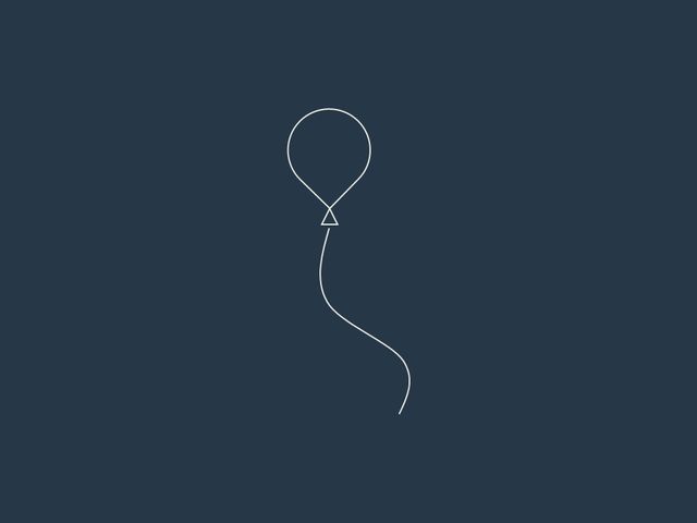 Imagem simplista de um balão a simbolizar a libertação de comunicar abertamente com o psicólogo