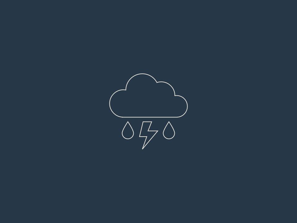 Imagem simplista de um tempo chuvoso para simbolizar a passagem por um trauma ou situação de crise