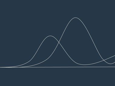Curvas a simbolizar a chegada e passagem das emoções