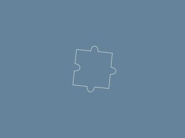 Imagem simplista de Andreia Ramos de uma peça de puzzle a simbolizar se o curso de psicologia é o certo