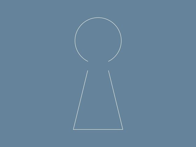 Imagem minimalista que simboliza a confidencialidade e anonimato na psicologia