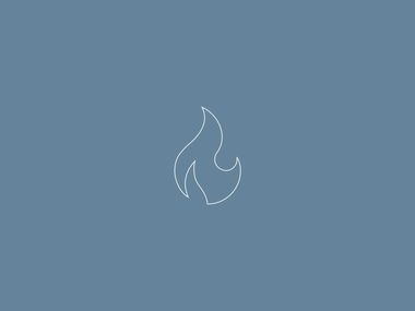 Imagem simplista de um fogo a simbolizar as reações das redes sociais como o Instagram e o TikTok