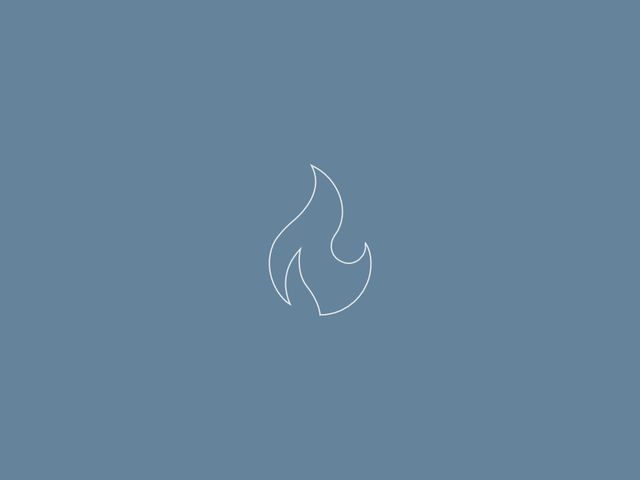 Imagem simplista de um fogo a simbolizar as reações das redes sociais como o Instagram e o TikTok