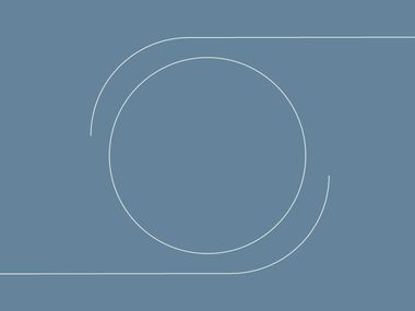 Desenho minimalista a simbolizar o início, o meio e o fim do processo terapêutico