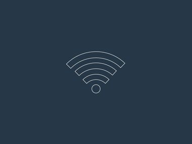 Imagem simplista do símbolo do wi-fi e internet para simbolizar a preparação da consulta de psicologia online