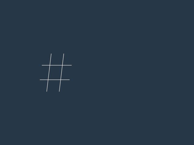 Imagem simplista de um hashtag a simbolizar a psicologia pop como demasiado generalista