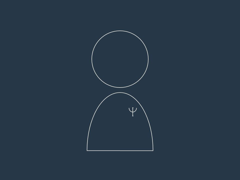 Imagem simplista a simbolizar um psicólogo independente