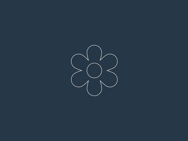 Imagem simplista de uma flor a simbolizar os processos da resiliência psicológica