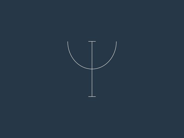 Símbolo minimalista da psicologia